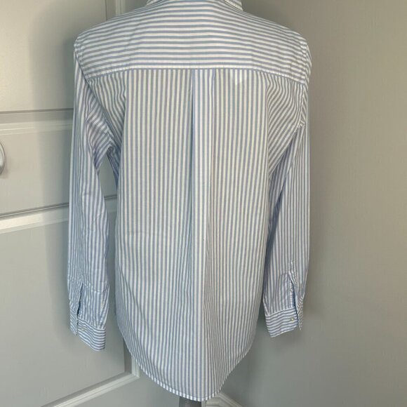 Amazon Essential Women's Classic Fit Long Sleeve Button Down Poplin Shirt Size M - Picture 4 of 4